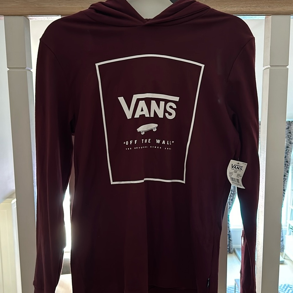 Boys Van's Maroon Hoodie